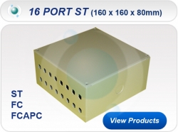16 Port ST Simplex Screw Lid Wall Box